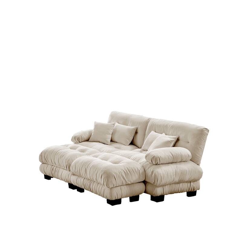 Free Combination Modular Chenille Sectional Sofa Comfy Cloud Couch for Living Room