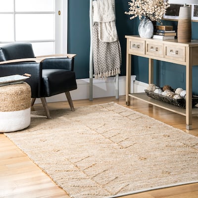 Amaranth Arrow Cotton/Jute Area Rug
