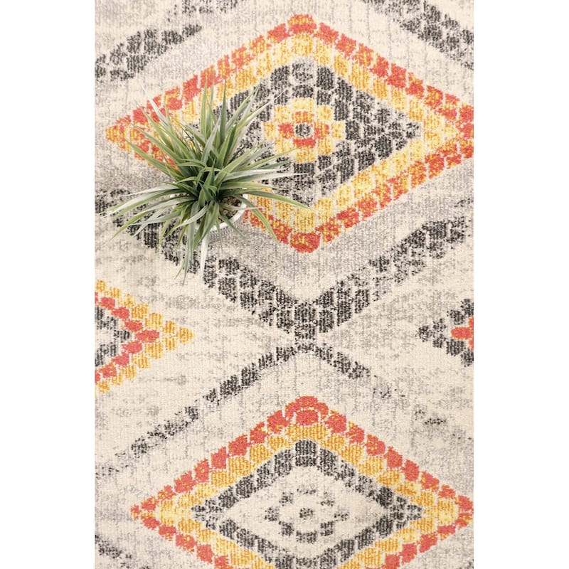 Pasargad Home Turkish Aldora Design Geometric Beige Area Rug