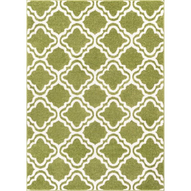 Well Woven Starbright Calipso Trellis Kids Area Rug - 3' 3" x 5' - Green - Runner/Rectangle