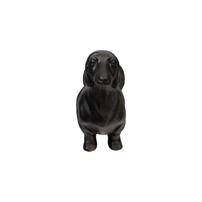 Antiqued Bronze Dachshund Dog Paper Towel Holder