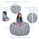 preview thumbnail 142 of 187, Kids Bean Bag Chair Cover Stuffed Animal Storage or Toy Organizer