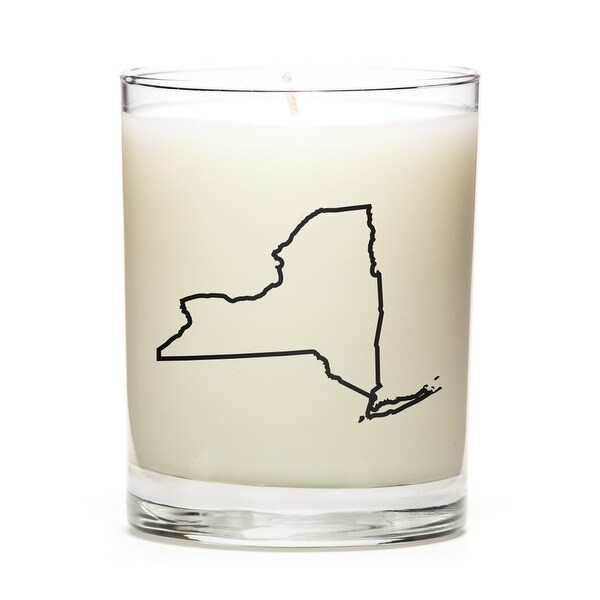 Custom Gift - Map Outline of New-York U.S State, Eucalyptus