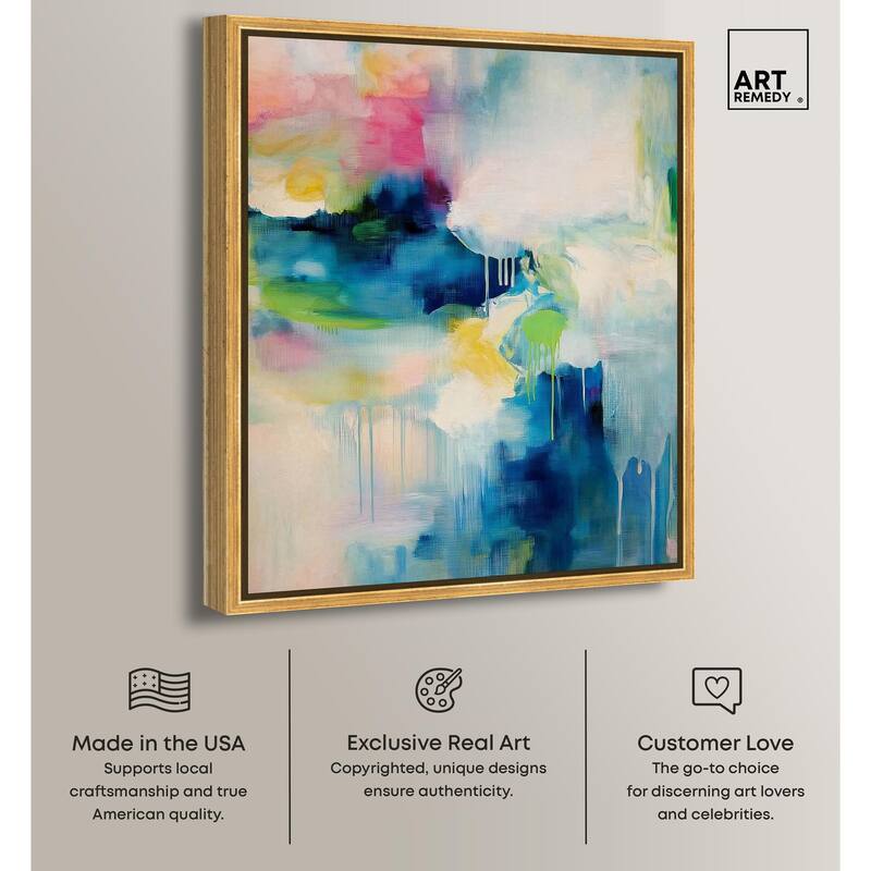 Prismatic Weeps Color III Canvas by Art Remedy