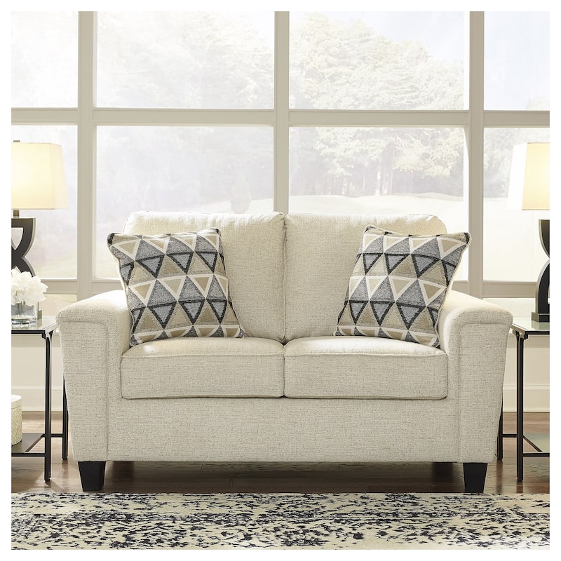 Signature Design by Ashley Abinger Loveseat - 61" W x 38" D x 39" H - Natural