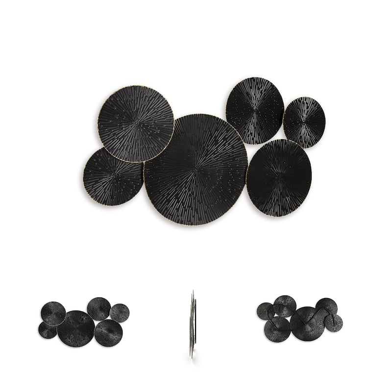 Signature Design by Ashley Rhetlen Black/Gold Wall Decor - 36"W x 2"D x 21"H