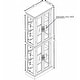 preview thumbnail 11 of 9, Lighted Tall Bookshelf Display Cabinet Curio Cabinet with Glass Doors