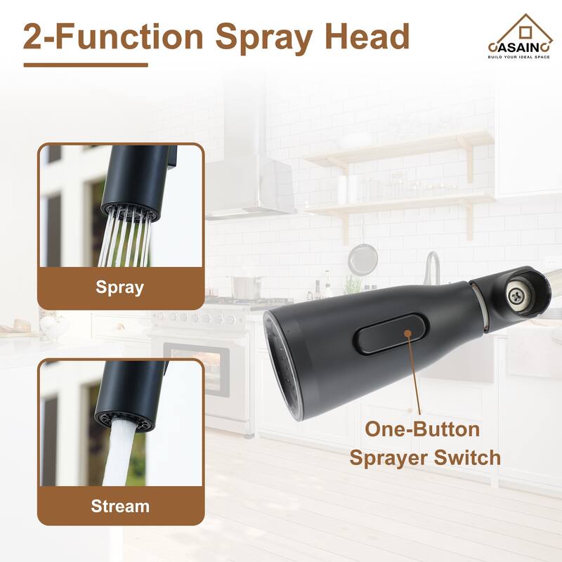 Single Handle Smart Touchless Pull-Down Sprayer Kitchen Faucet