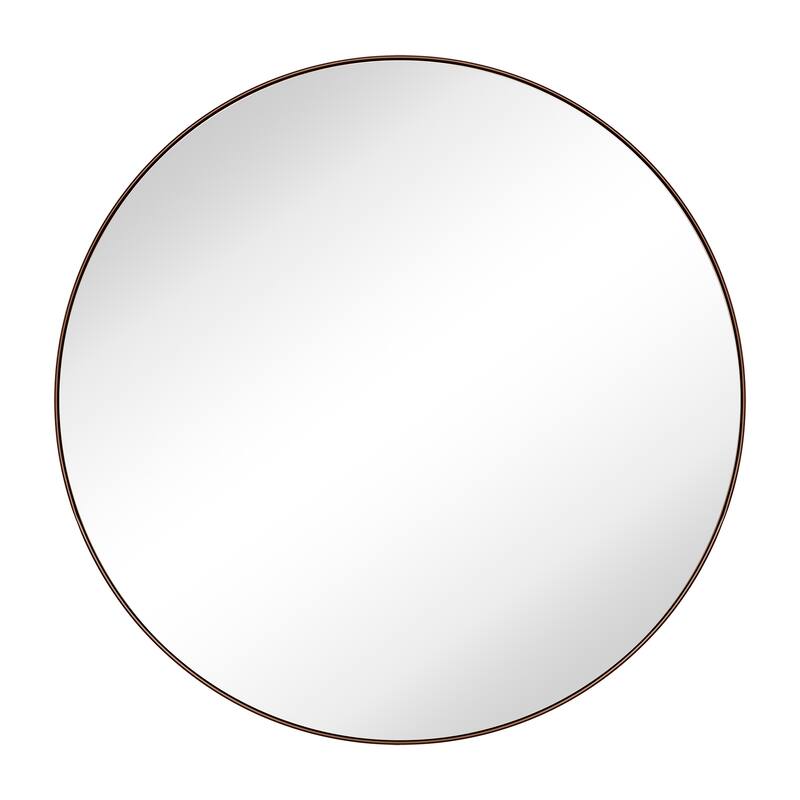 TEHOME Yolanta Round Metal Wall Mirror