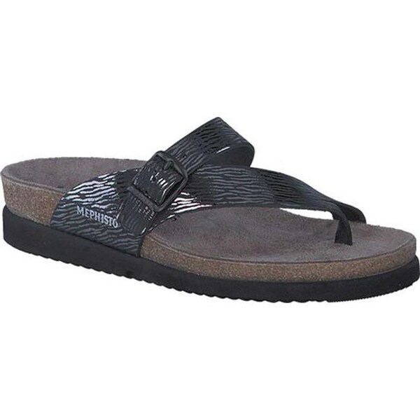 mephisto black patent leather sandals