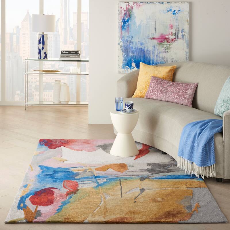 Nourison Symmetry Abstract Area Rug