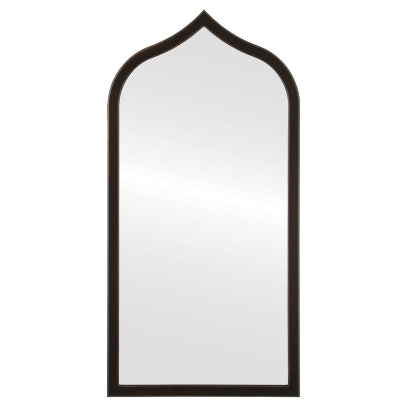 Mifflin Framed Full Length Mirror - Teardrop Cathedral - 23.4x47.4 - Rubbed Bronze