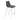 Bison Creek Bar Chair (Set of 2) Black & Silver - N/A