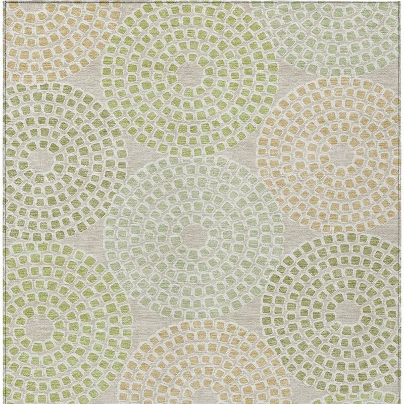 HomeRoots Geometric Transitional Rectangle Outdoor Rug