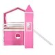 preview thumbnail 13 of 14, Fun and Durable Full Bunk Bed with Slide, Castle Elements, and Semi-Enclosed Space for Kids, Strong Support and Safety Features