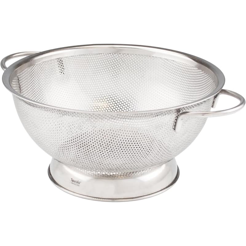 Tovolo 2.5 Quart stainless steel Perforated Colander Bed Bath