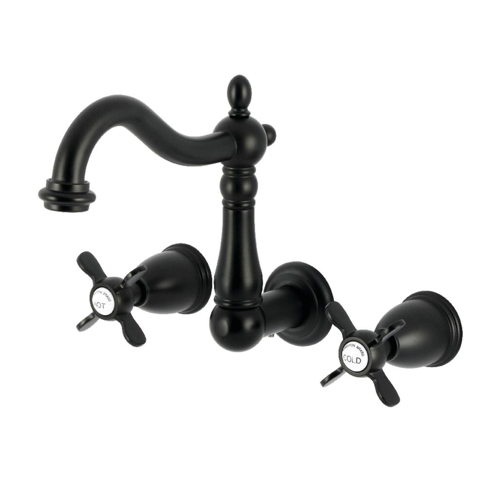 Kingston Brass Essex Double-Handle Wall Mount Bathroom Faucet