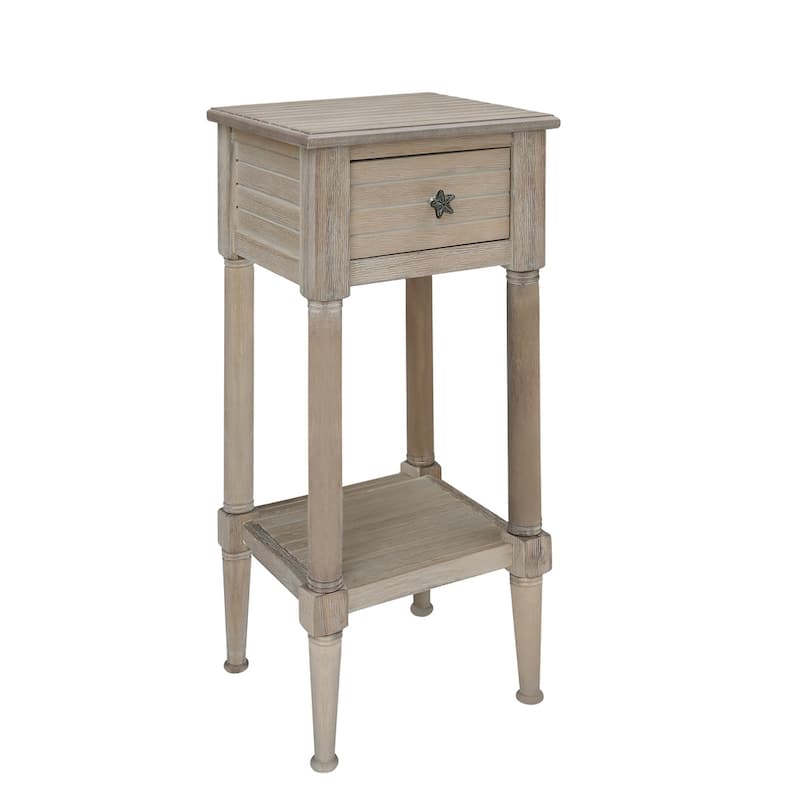 Taunton Coastal Side End Table - Natural