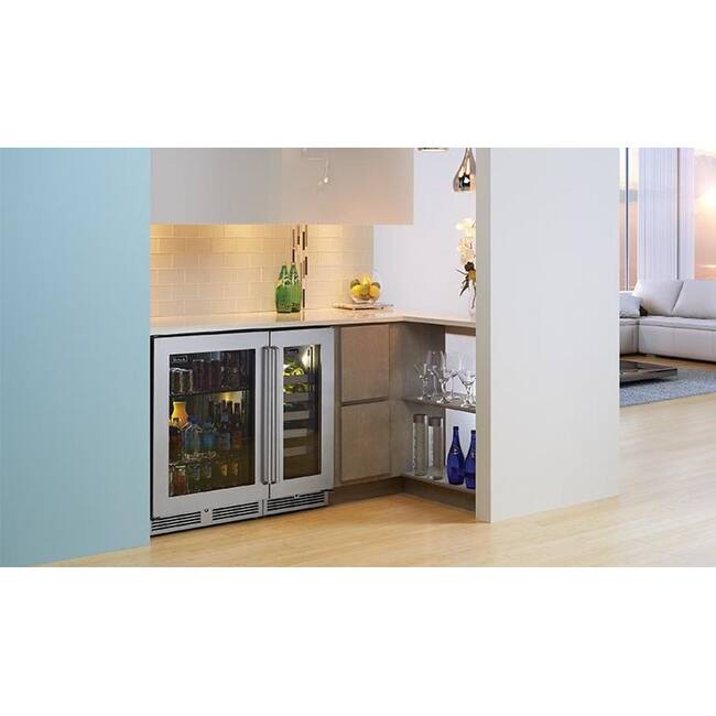 Perlick 15 Inch Wide 20 Bottle Capacity Built-In Wine Cooler with Left
