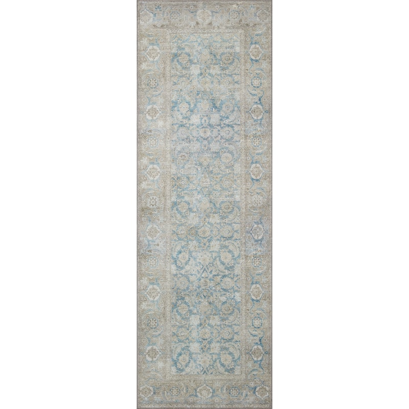 Alexander Home Sophia Printed Shabby Chic Botanical Vintage Area Rug - 2' 6" x 7' 6" - Runner/Rectangle