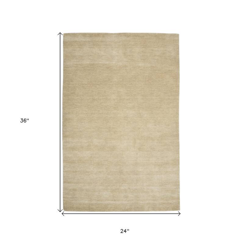 HomeRoots Solid Color Transitional Rectangle Area Rug