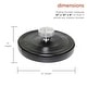 preview thumbnail 3 of 10, Alpine Corporation 550-GPH Pump 48-LED Light Floating Spray Fountain, Black