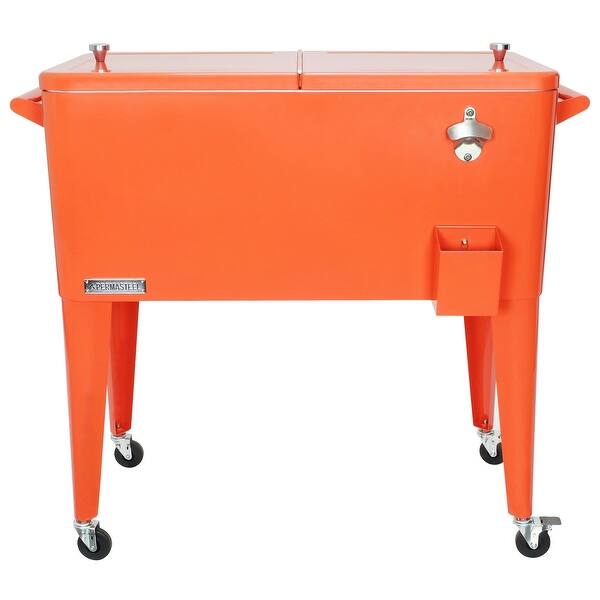 Permasteel 80 Qt. Patio Cooler, Orange - On Sale - Overstock ...
