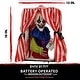 preview thumbnail 5 of 12, Haunted Hill Farm Animatronic Hanging Clown with Lights and Sound, Indoor or Covered Outdoor Halloween Decoration