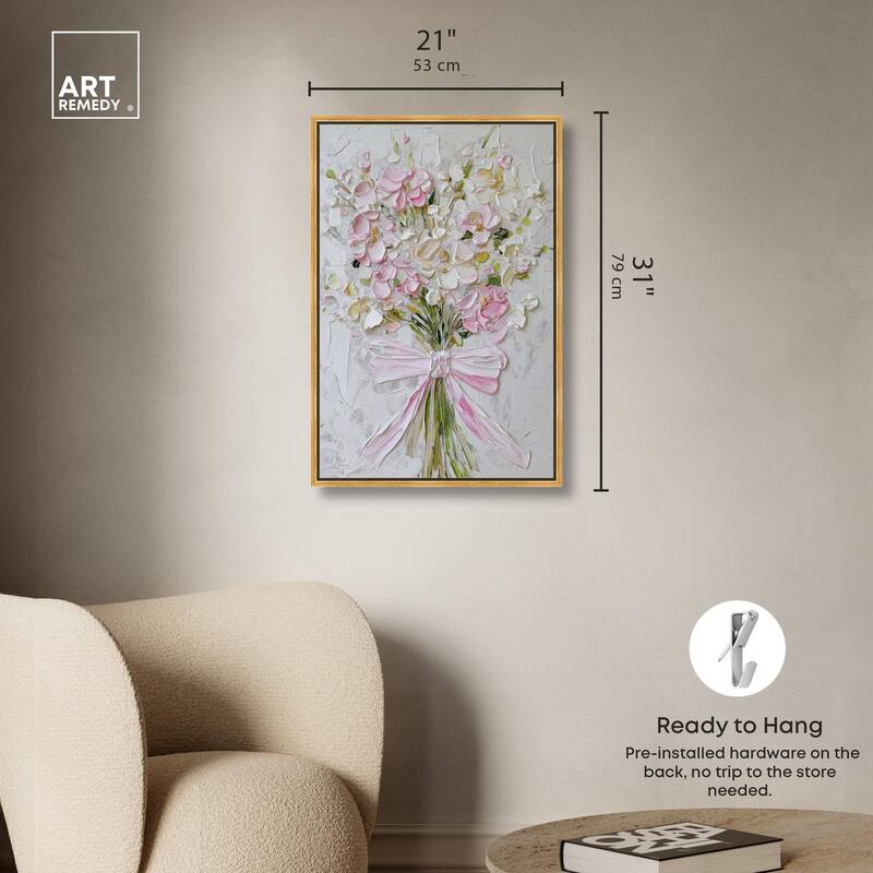 Layered Lily Canvas by Art Remedy