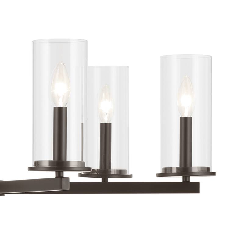 Kichler Lighting Crosby 32.25 in. 6-Light Clear Glass Chandelier