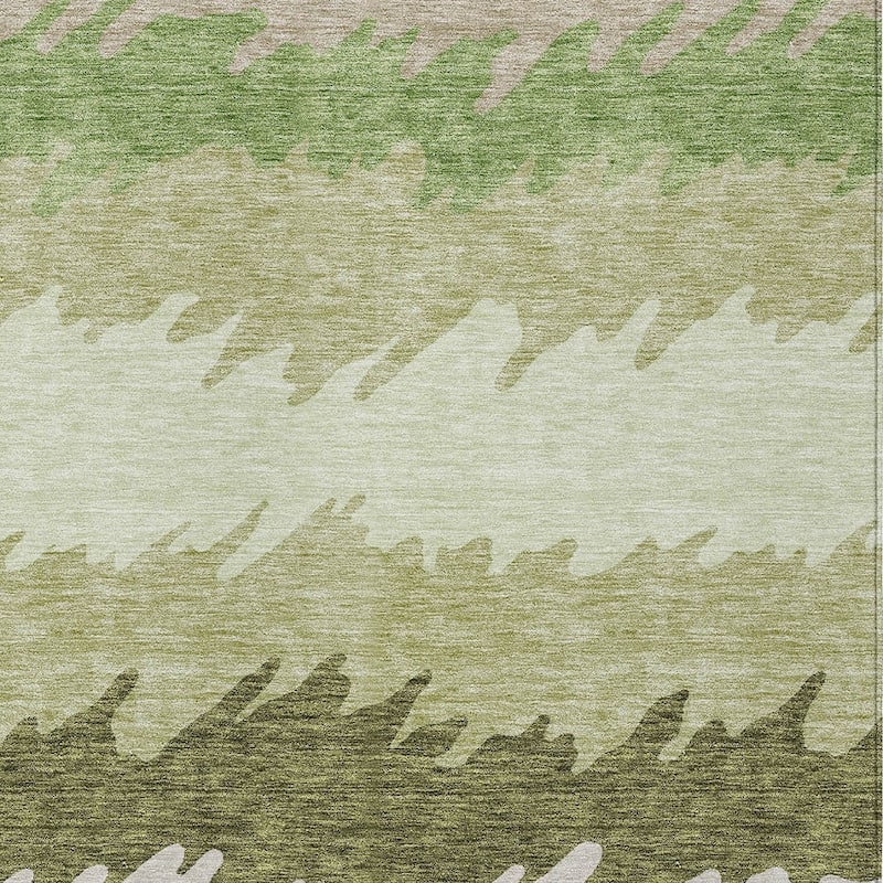 HomeRoots Striped Transitional Rectangle Outdoor Rug