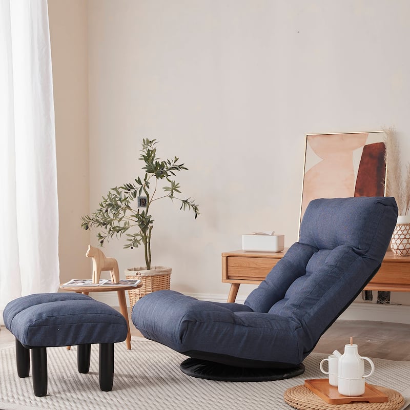 Single Sofa Reclining Chair Lazy Sofa Tatami Balcony Reclining Chair Leisure Sofa Adjustable Chair