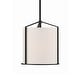 preview thumbnail 1 of 4, Crystorama Lighting Group CAR-9201 Carlyn 10" Wide Mini Pendant Black
