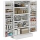 preview thumbnail 14 of 27, 41" Kitchen Pantry Storage Cabinet Spice Cabinets with Built-in Door Shelves