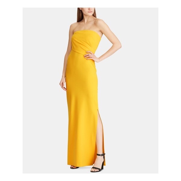 ralph lauren yellow dress