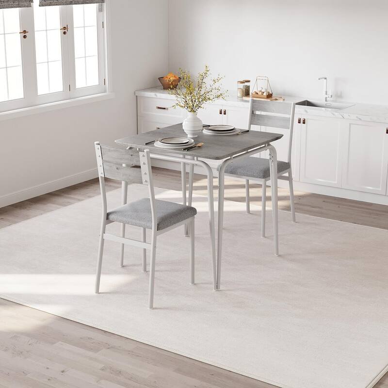 Dining Table for 2, Space Saving Square Dinette for Kitchen, Dining Room