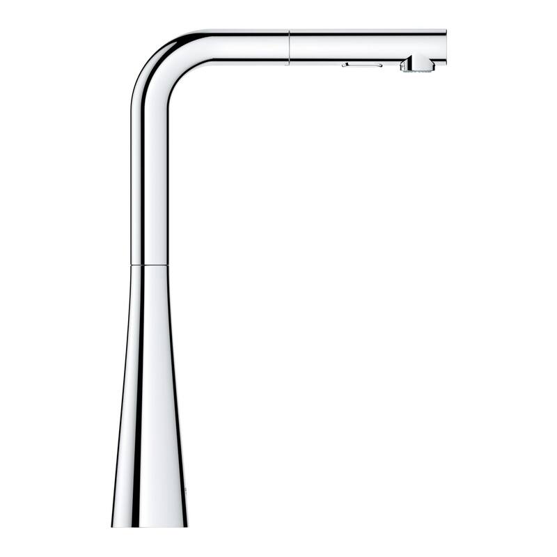 Grohe Zedra 1.75 GPM Single Hole Pull Out Kitchen Faucet with SilkMove