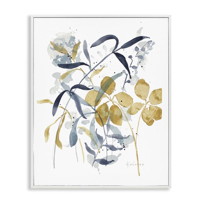 Stupell Impressions of Nature Sprigs Framed Giclee Art Design By Krinlox - 24 x 30 - White