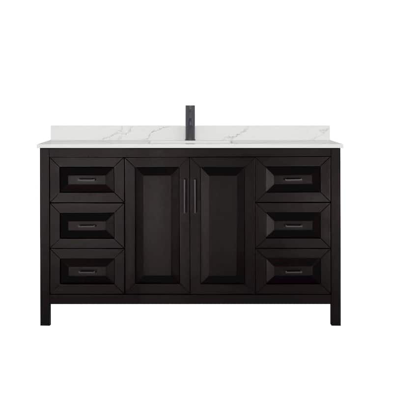 Wyndham Collection WCV252560S-QTZ-UNSMXX Daria 60" Free Standing