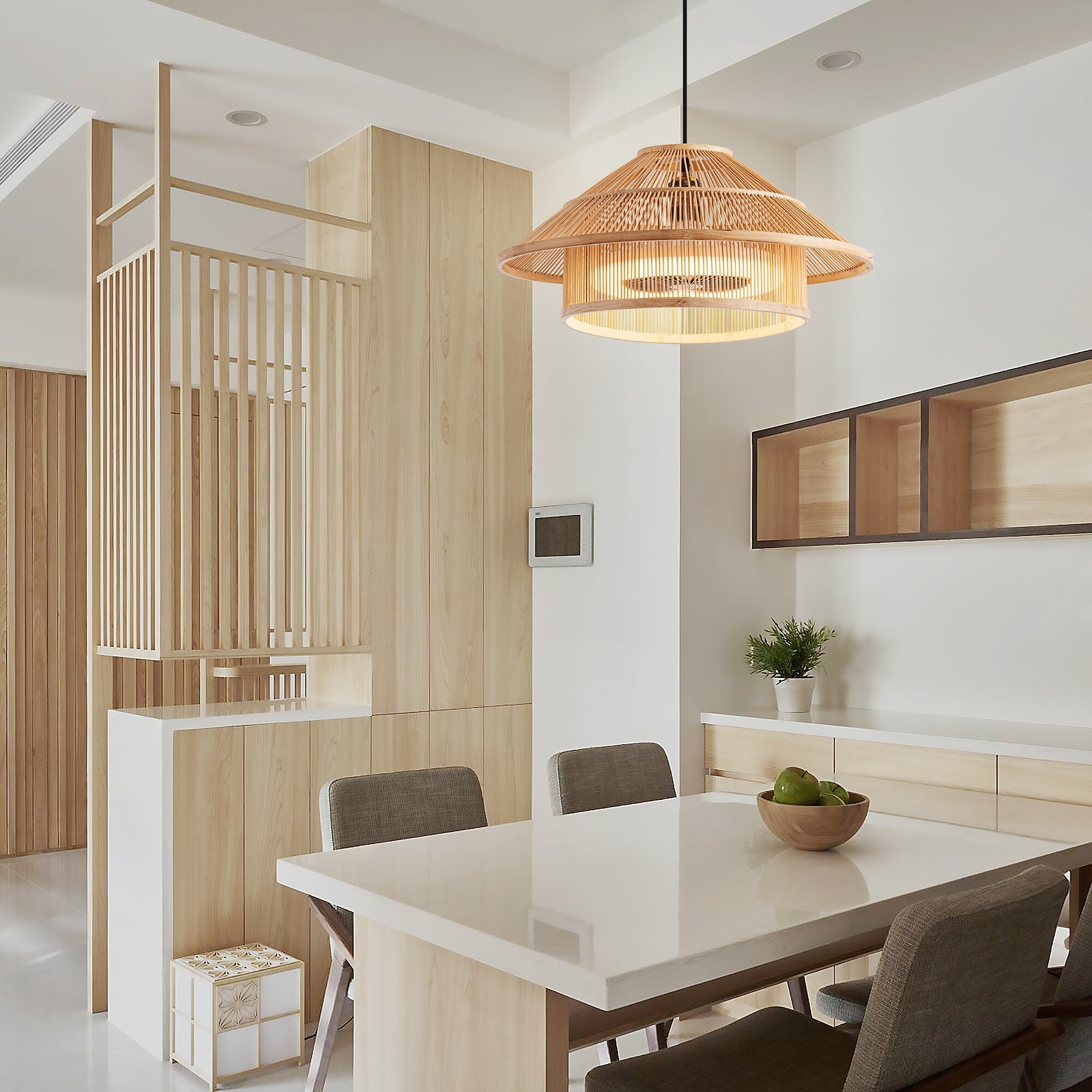Bamboo bathroom light best sale