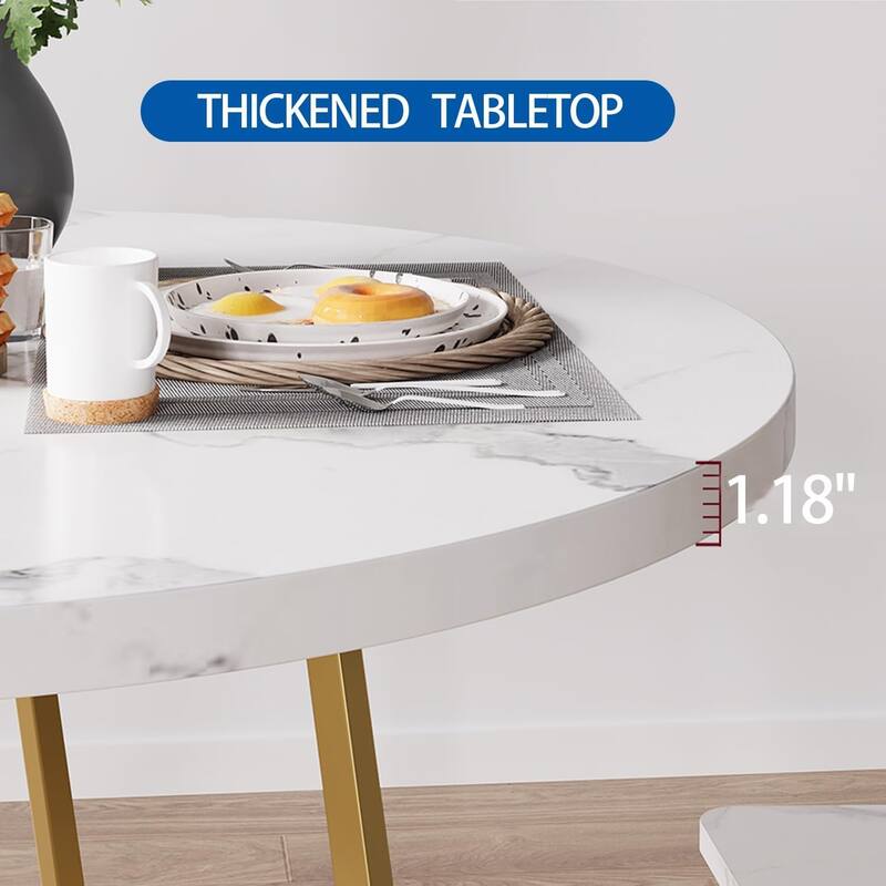 Dining Table Set for 2 with Upholstered Chairs, Kitchen Table and Chairs for 2, 3 Piece Dining Room Table Set
