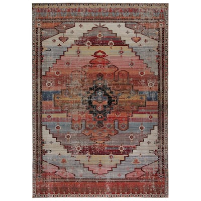 Cicero Indoor and Outdoor Medallion Area Rug