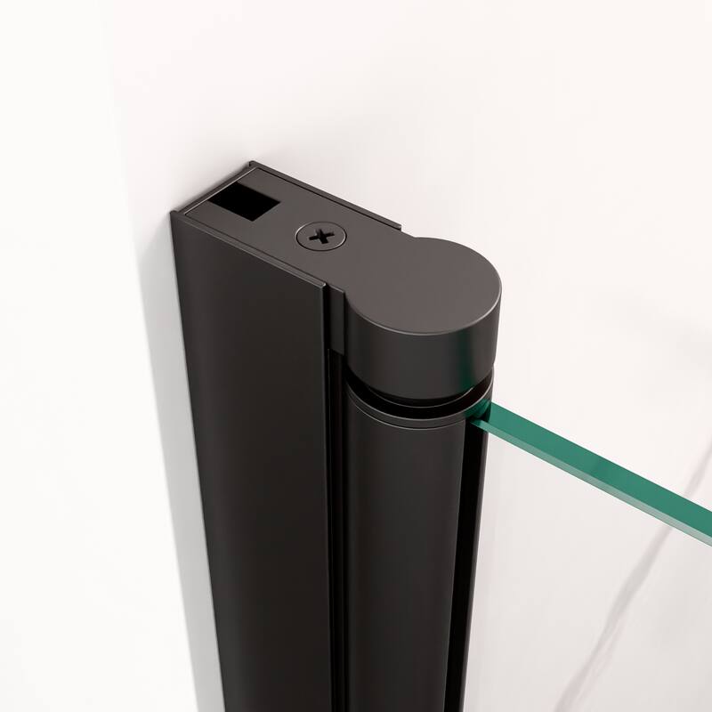 24" W x 72" H Semi-Frameless Circular Pivot Shower Door With 1/4" (6mm) Thick SGCC Tempered Glass