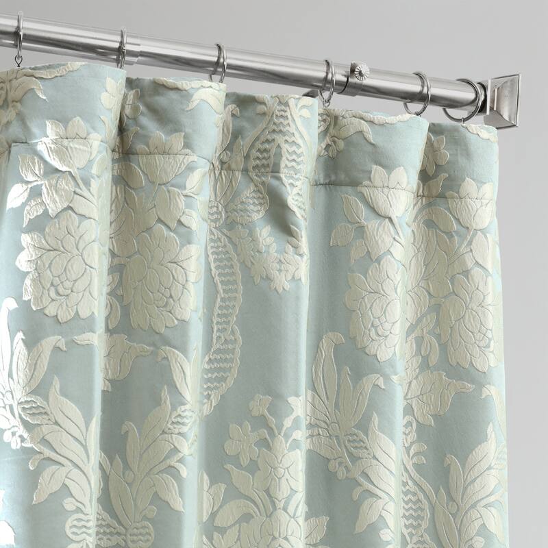 Exclusive Fabrics Magdelena Faux Silk Jacquard Curtain (1 Panel)