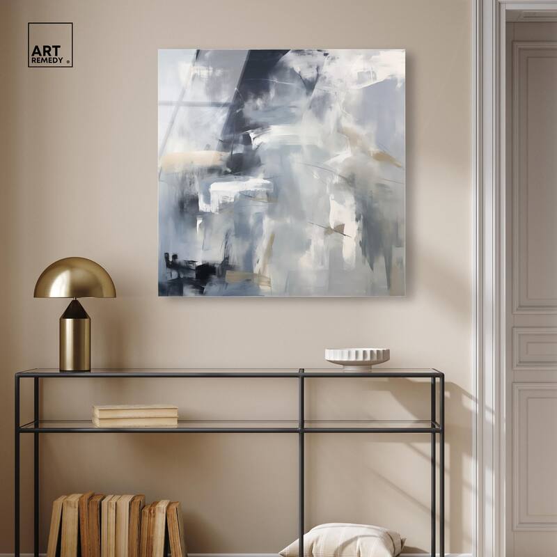 Contemplative Blues II Acrylic by Art Remedy, Ready to Hang