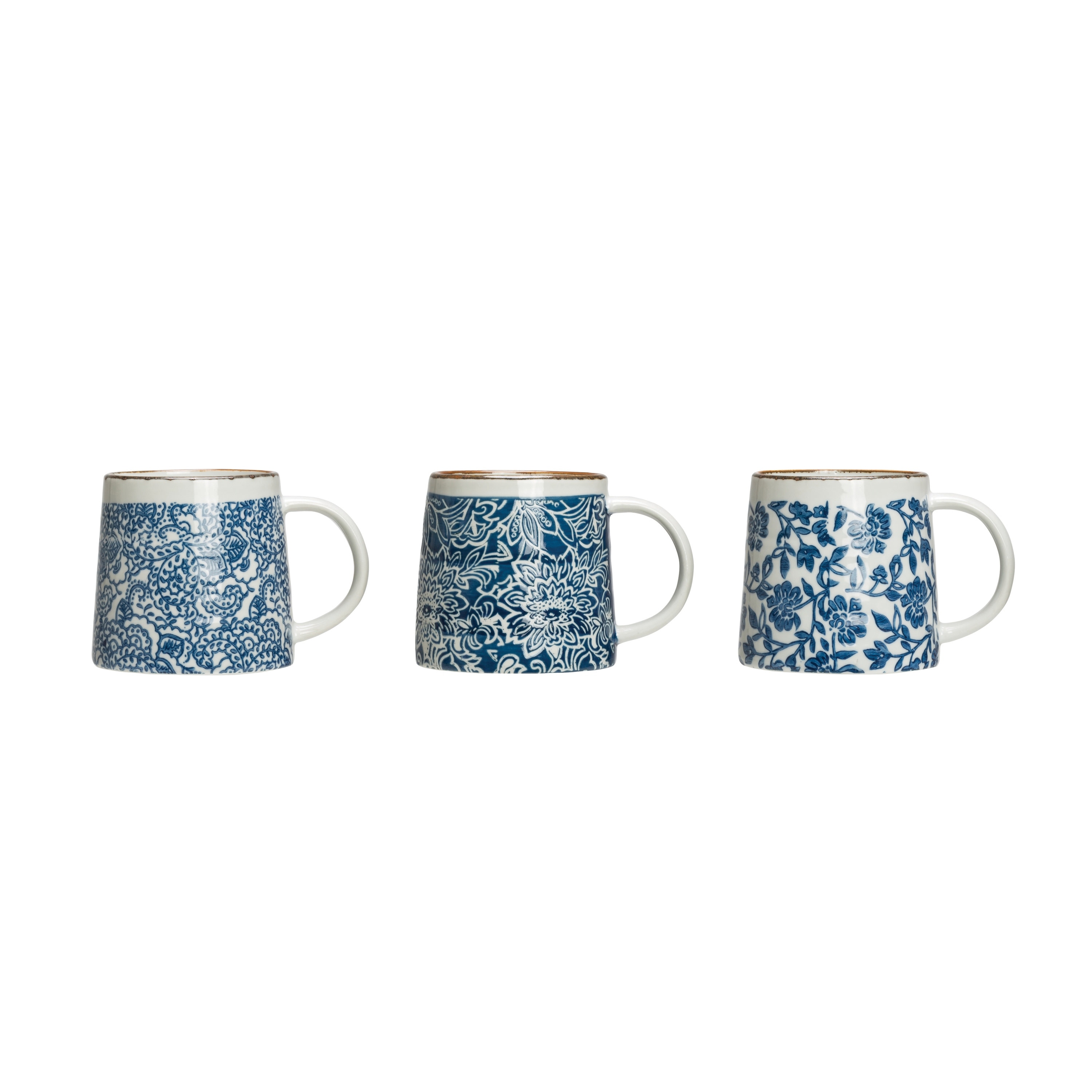 https://ak1.ostkcdn.com/images/products/is/images/direct/e1ec785a98013d45e5b692c4a5ae9e989bc6eafb/Blue-%26-White-Hand-Stamped-Stoneware-Mug-with-Gold-Rim-%28Set-of-3-Patterns%29.jpg
