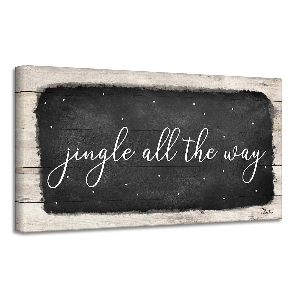 Ready2HangArt 'Jingle All the Way' Holiday Canvas Wall Art by Olivia Rose
