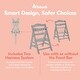 preview thumbnail 6 of 6, hauck Alpha+ Grow Along Adjustable Boosted Wooden Highchair, Beechwood, Grey - 16.5