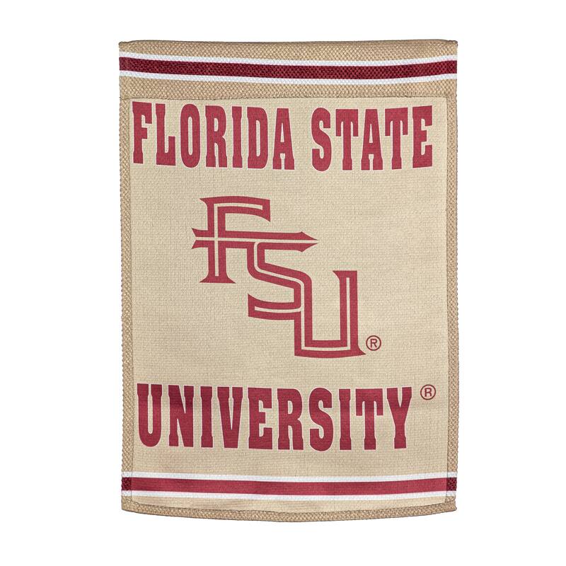 Embossed Suede Flag, House Size, Florida State University