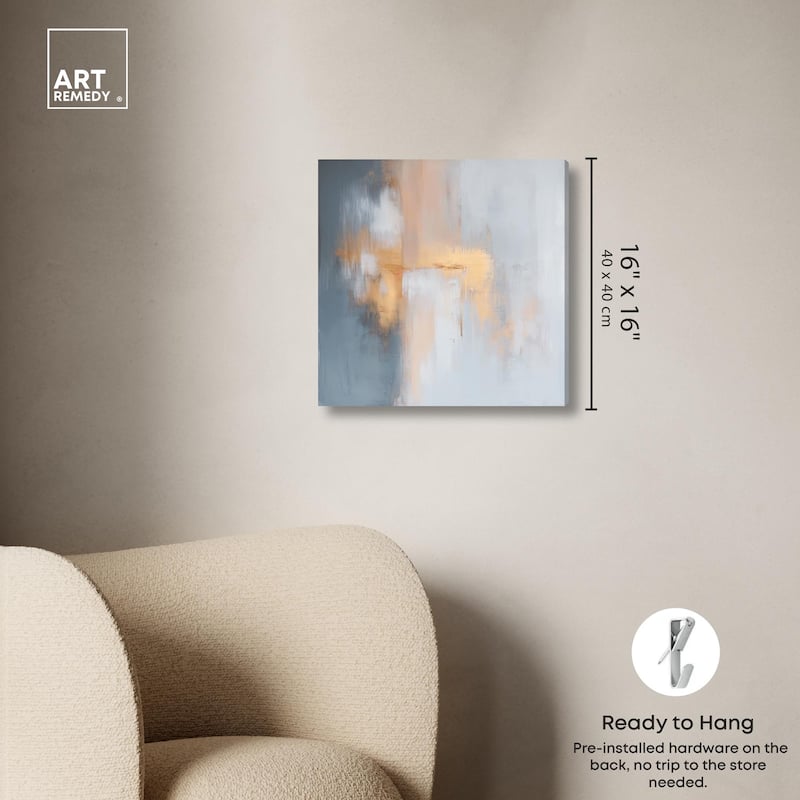 Coral Hues Canvas by Art Remedy, Gallery Wrapped